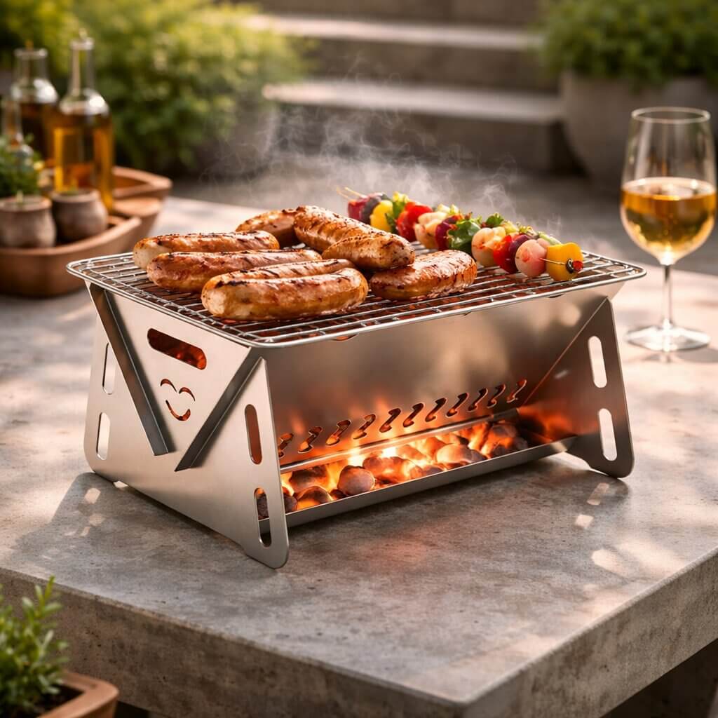 Portable Charcoal Grill | Ideal for Outdoor Cooking Adventures