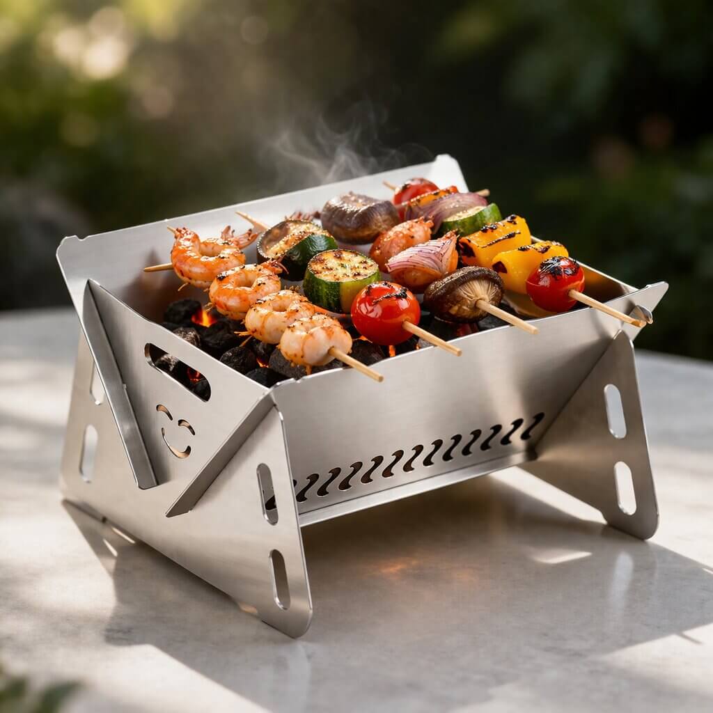 Portable Charcoal Grill | Ideal for Outdoor Cooking Adventures