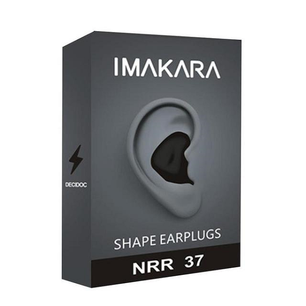 Reusable Hypoallergenic Silicone Earplugs for Sleeping, Travel, Study
