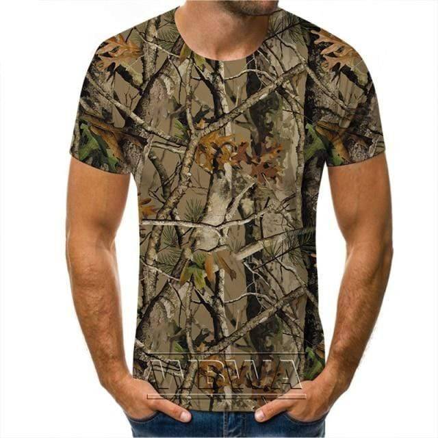 Camouflage T-Shirt for Outdoor Hunting Activities