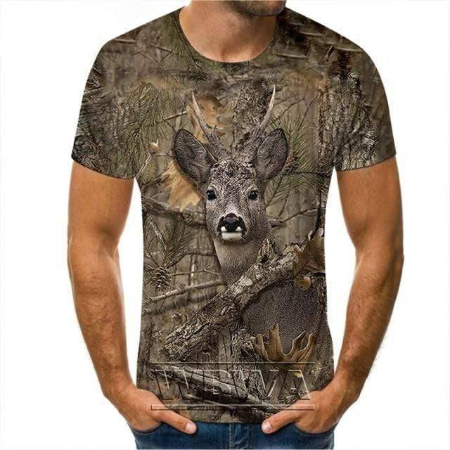 Camouflage T-Shirt for Outdoor Hunting Activities