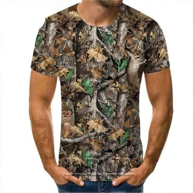 Camouflage T-Shirt for Outdoor Hunting Activities
