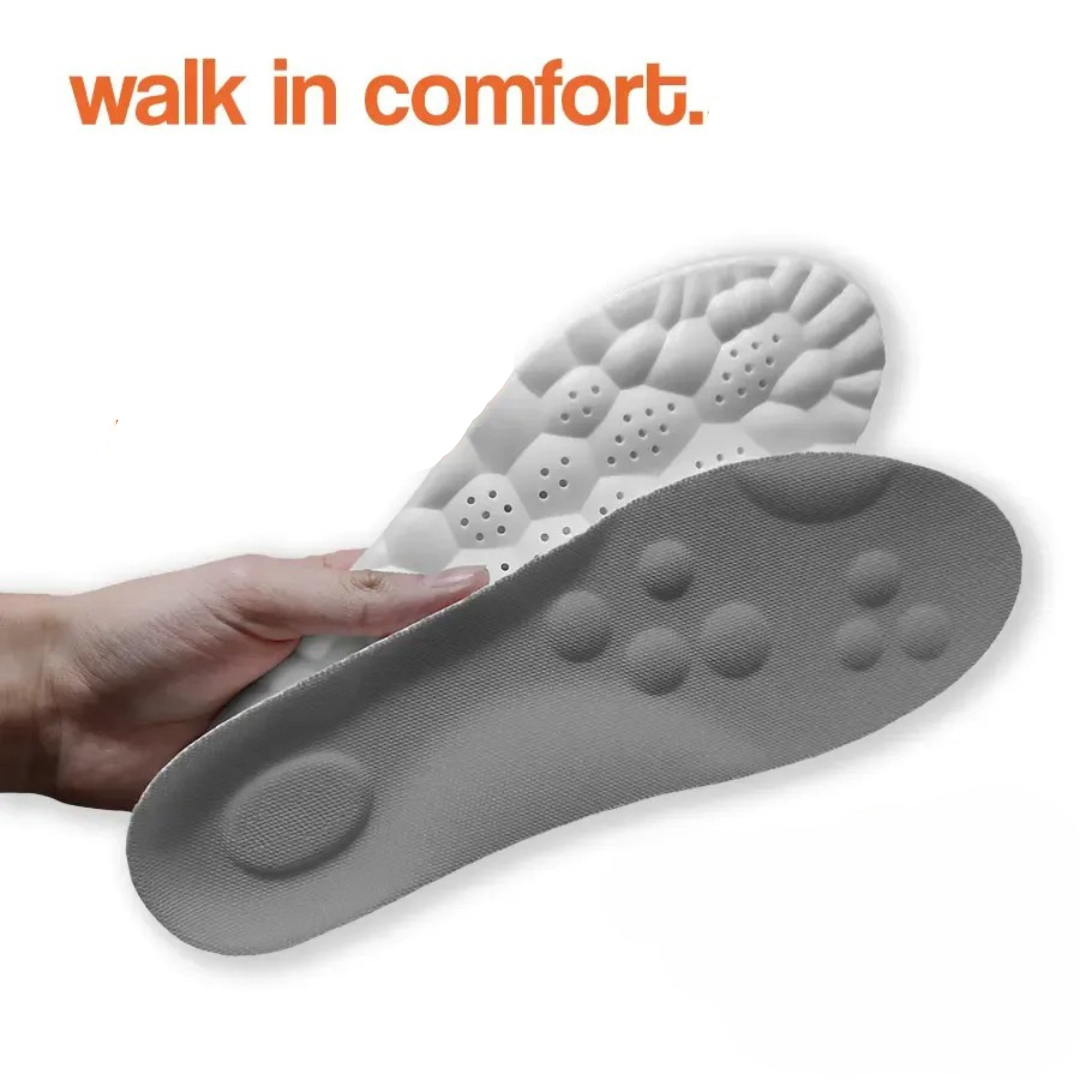 Trimmable Massage Insoles with Elevated Nodes for Any Footwear