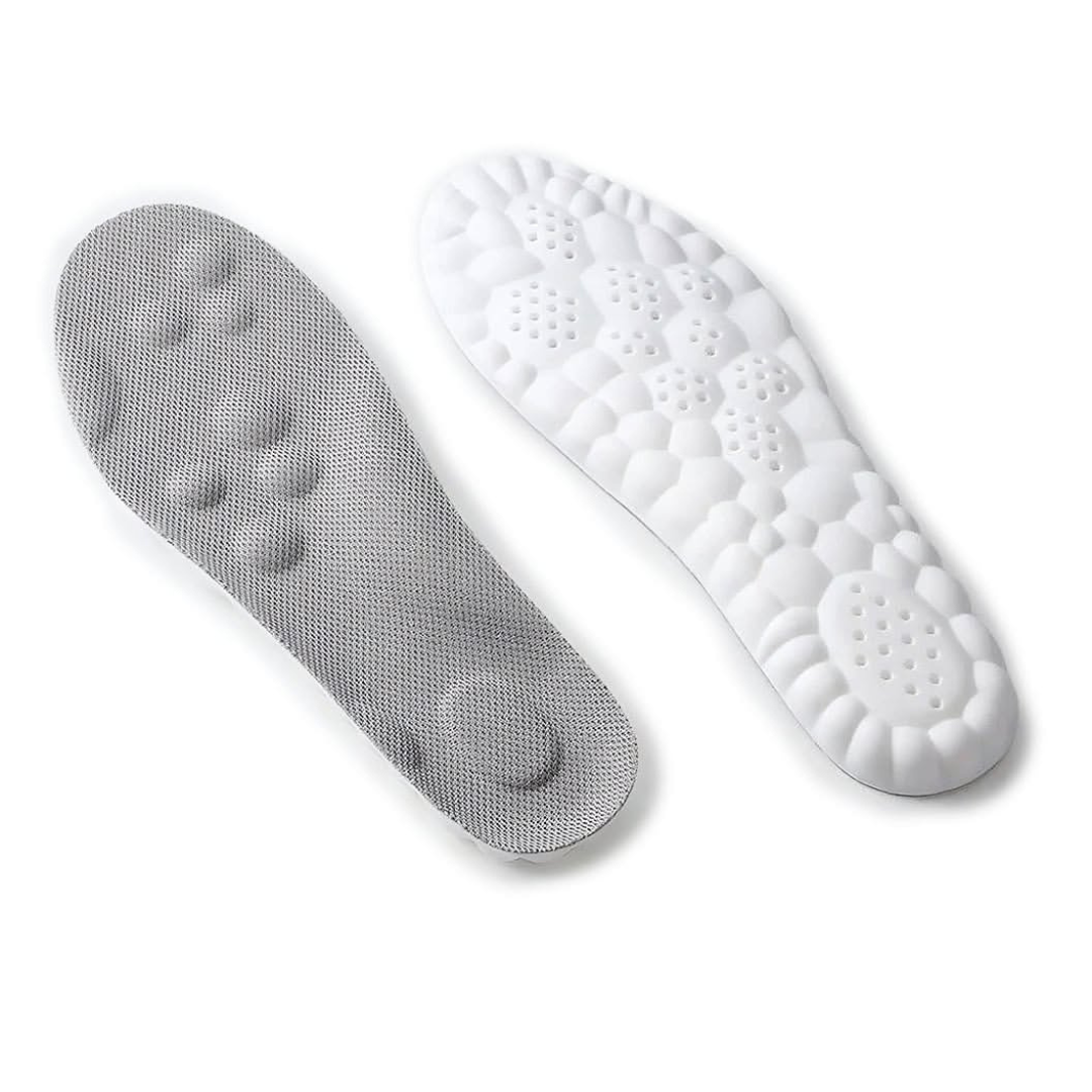 Trimmable Massage Insoles with Elevated Nodes for Any Footwear