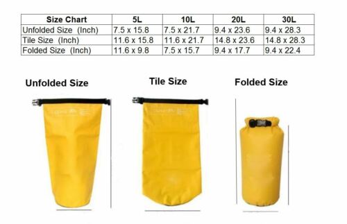 Waterproof Dry Bag with Roll Top for Outdoor Activities