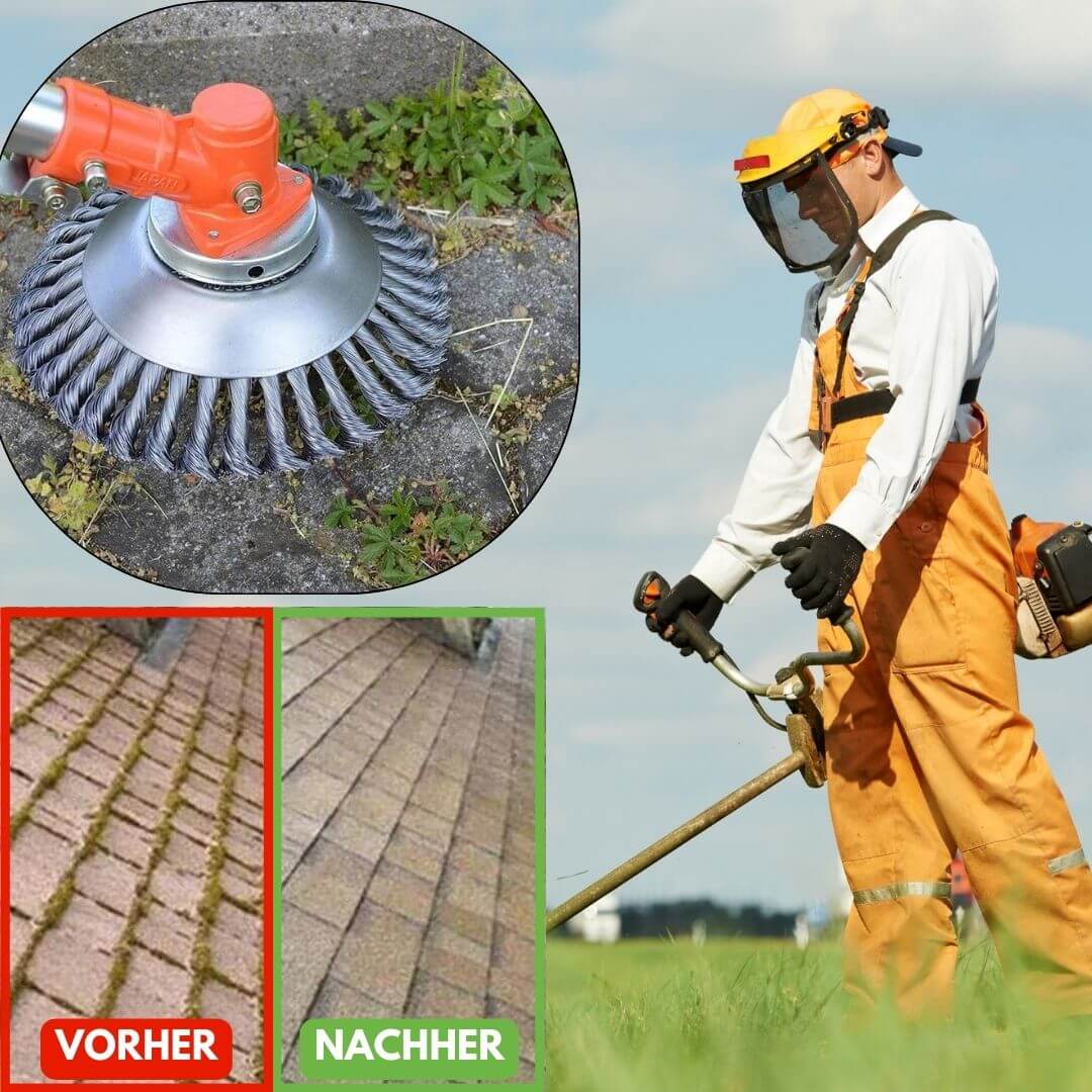 Weed Eliminator Brush for Trimmers | Effortless Garden Cleanup