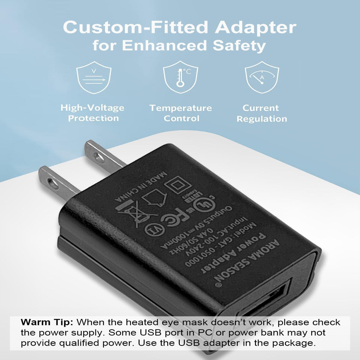 Graphene Technology Eye Mask with Adjustable Heat Settings