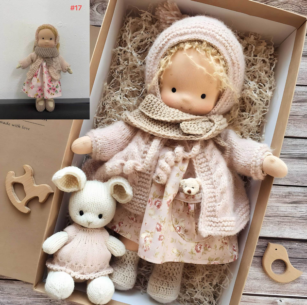 Organic Soft Doll for Emotional Growth – Handmade Waldorf Style