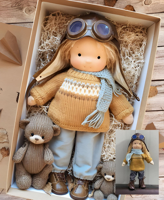 Organic Soft Doll for Emotional Growth – Handmade Waldorf Style