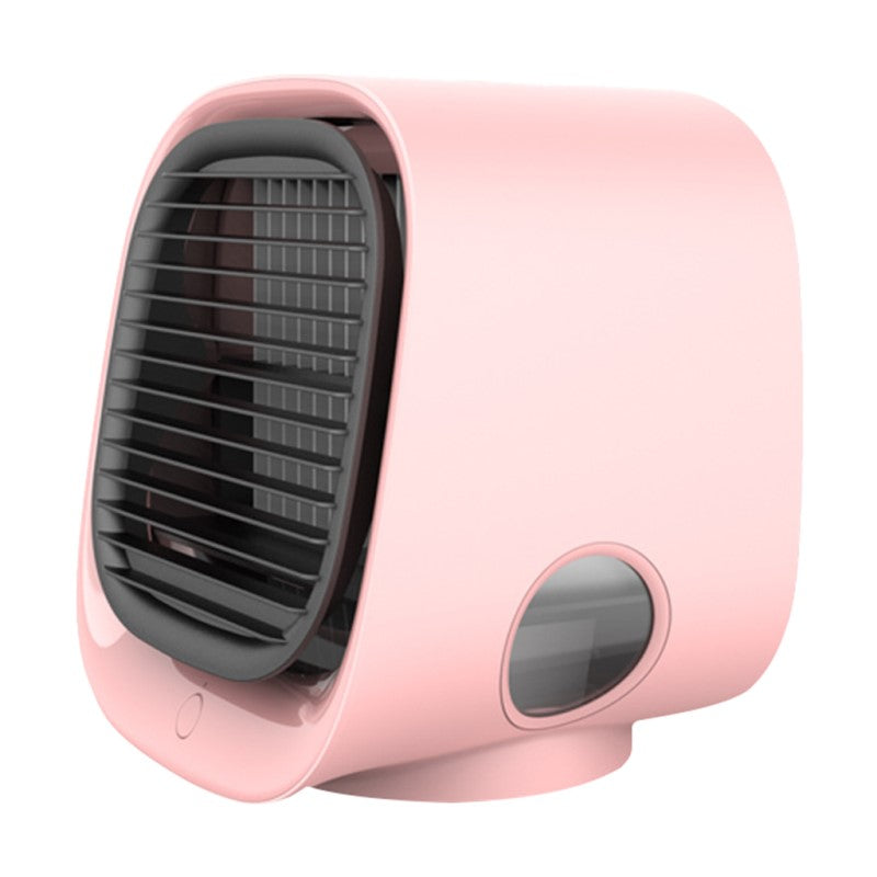 Compact USB Desk Fan with Humidifier – Mini Personal Air Cooler