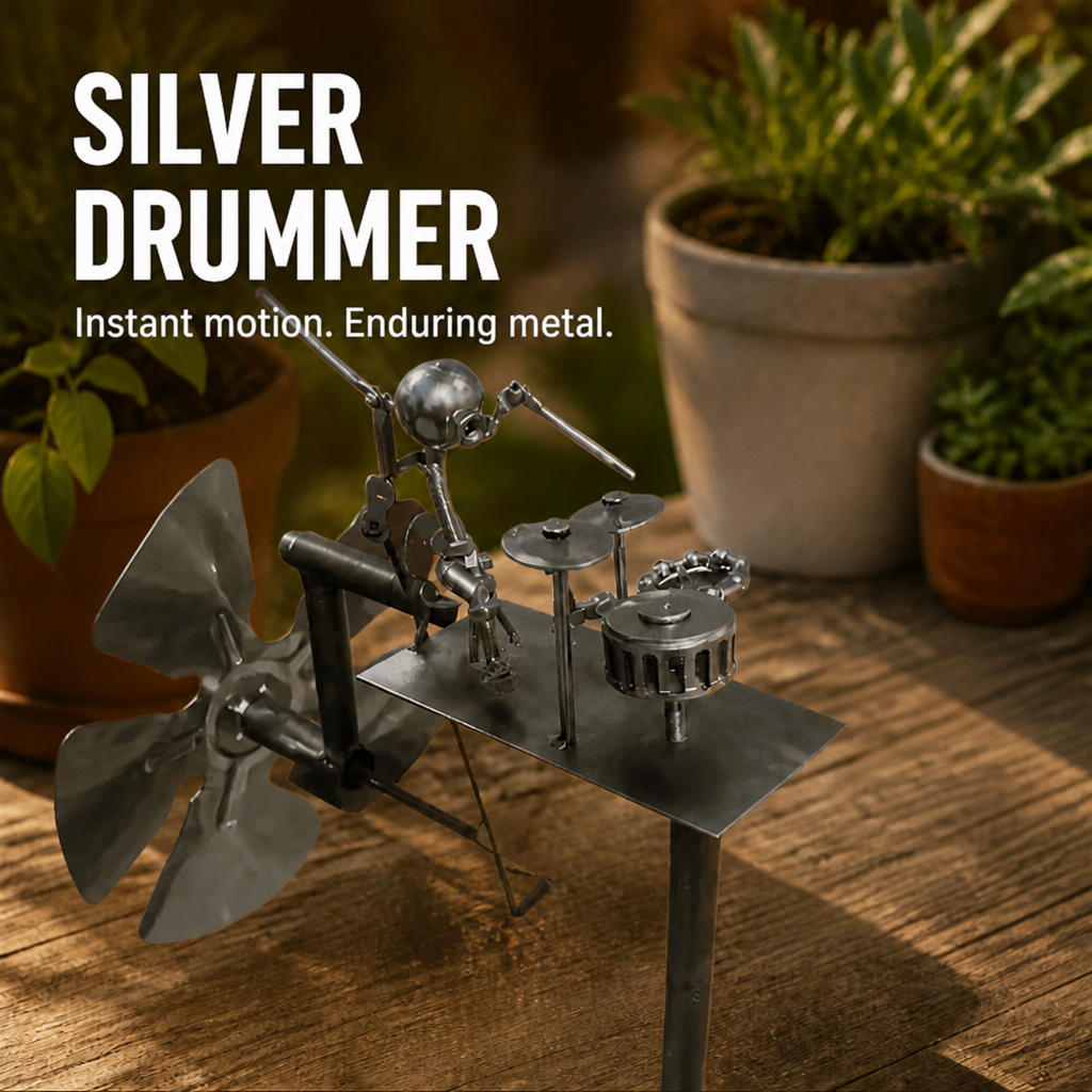 PulseRocker™ — Ignite Your Garden with Nonstop Wind-Powered Rock ‘n’ Roll Energy