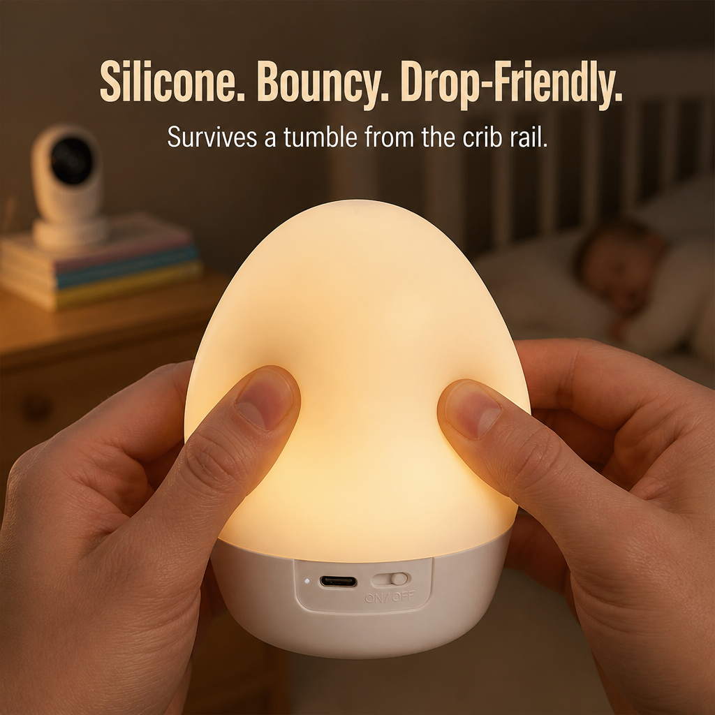 Soft Glow Feeding Aid for Nighttime without Disturbing Baby