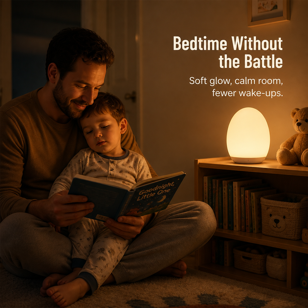 Soft Glow Feeding Aid for Nighttime without Disturbing Baby