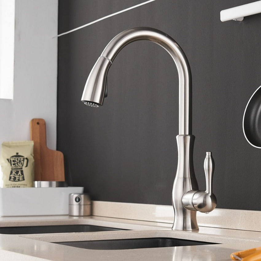 Versatile Pull-Down Kitchen Faucet for Effortless Tasks