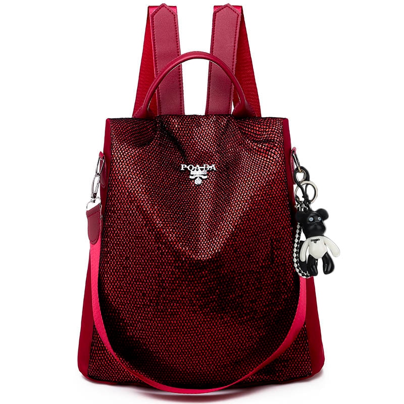 Multi-Pocket Daypack with Hidden Back Access – Water-Resistant Anti-Theft Design