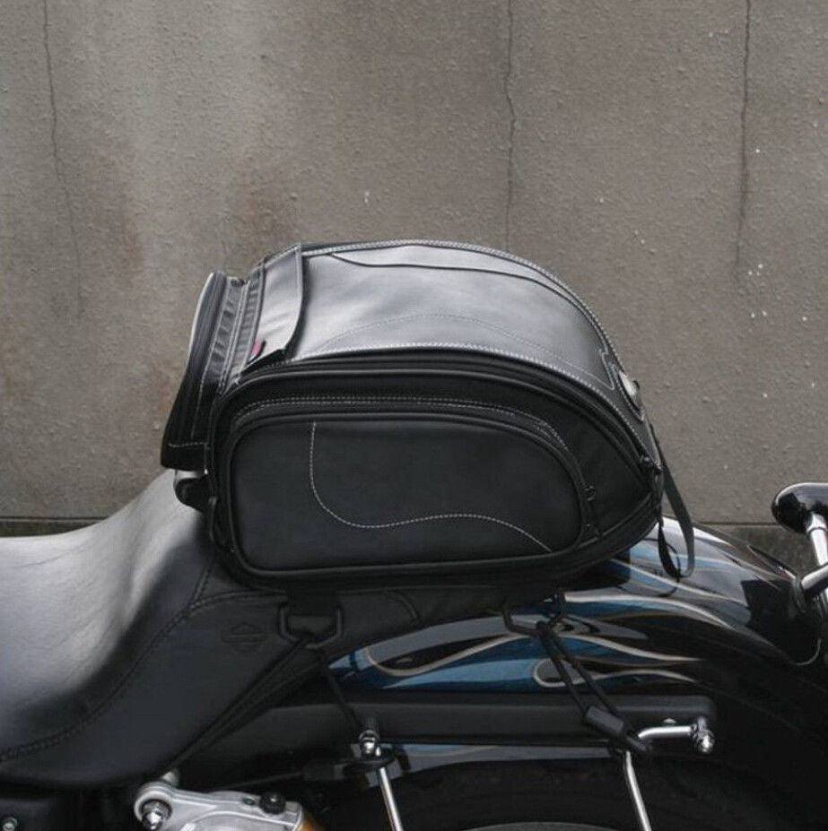 Expandable Rear Seat Luggage Bag for Motorcycles – Water-Resistant