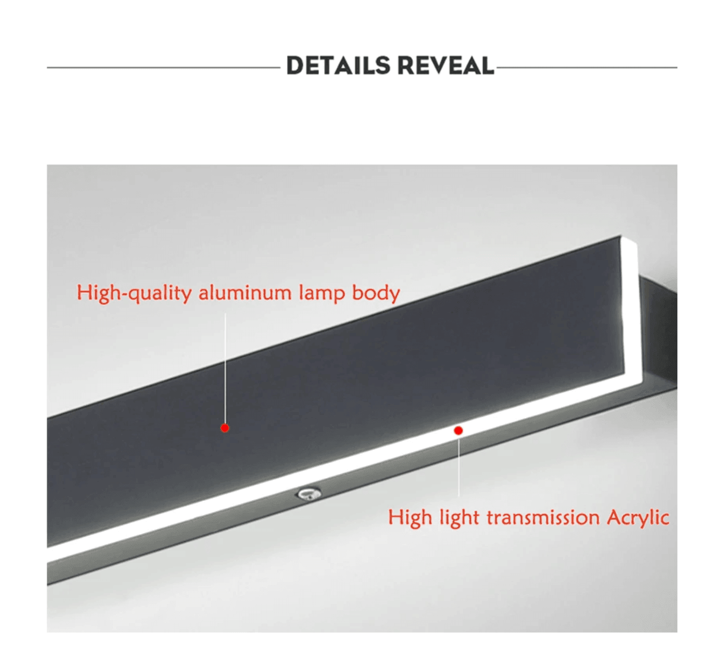 Vertical Waterproof Outdoor LED Wall Light