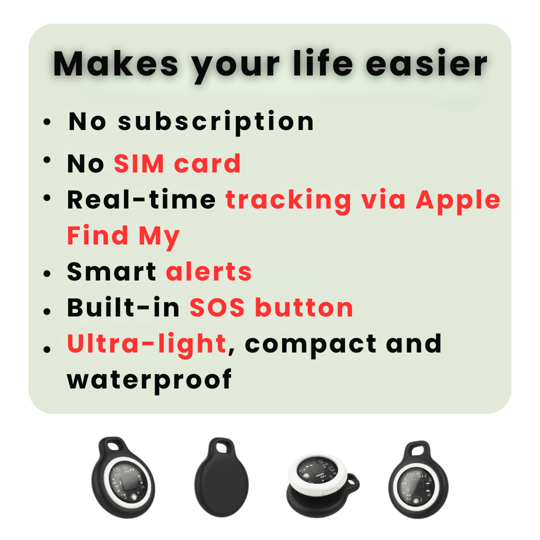Waterproof GPS Locator for Personal Items – Real-Time Tracker with No Fees for Keys and Bags