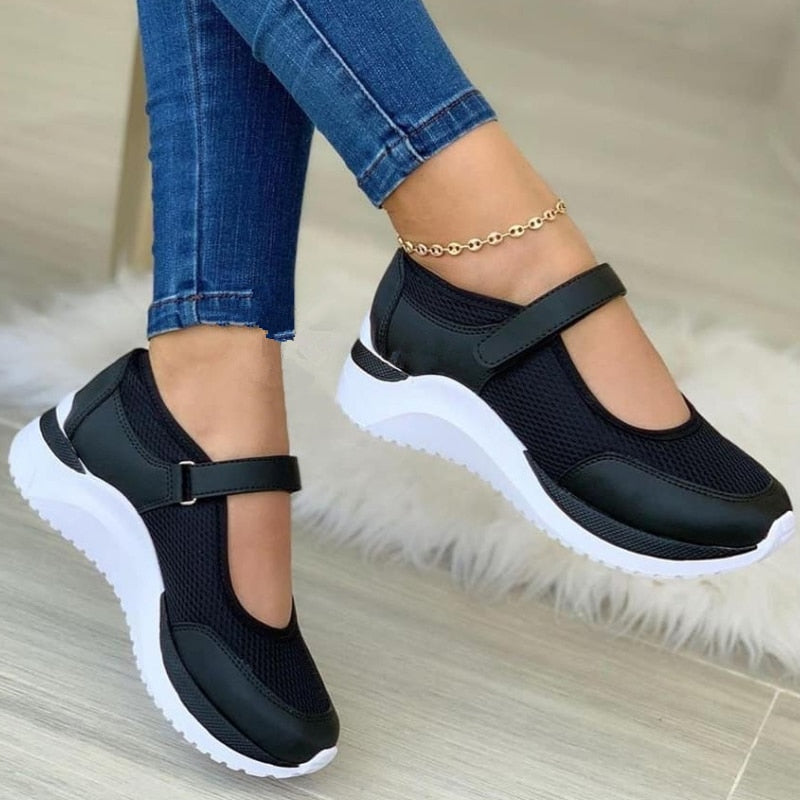 Women's Comfortable Orthopedic Sneakers – Arch Support Trainers with Spacious Fit