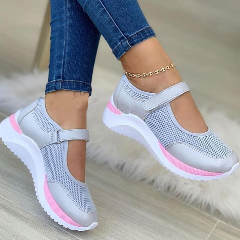 Women's Comfortable Orthopedic Sneakers – Arch Support Trainers with Spacious Fit