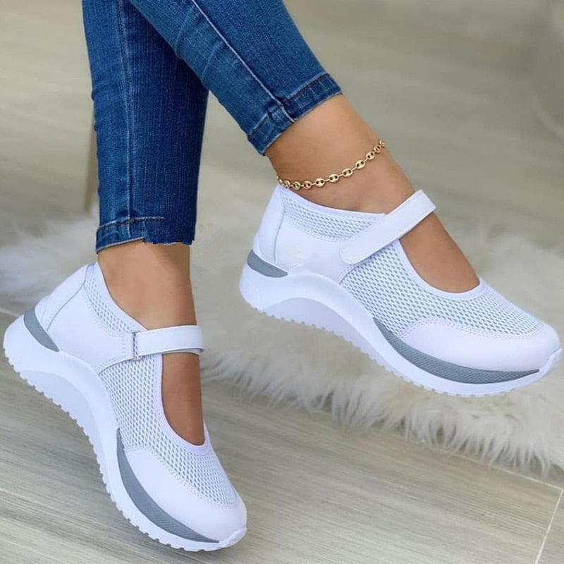 Women's Comfortable Orthopedic Sneakers – Arch Support Trainers with Spacious Fit