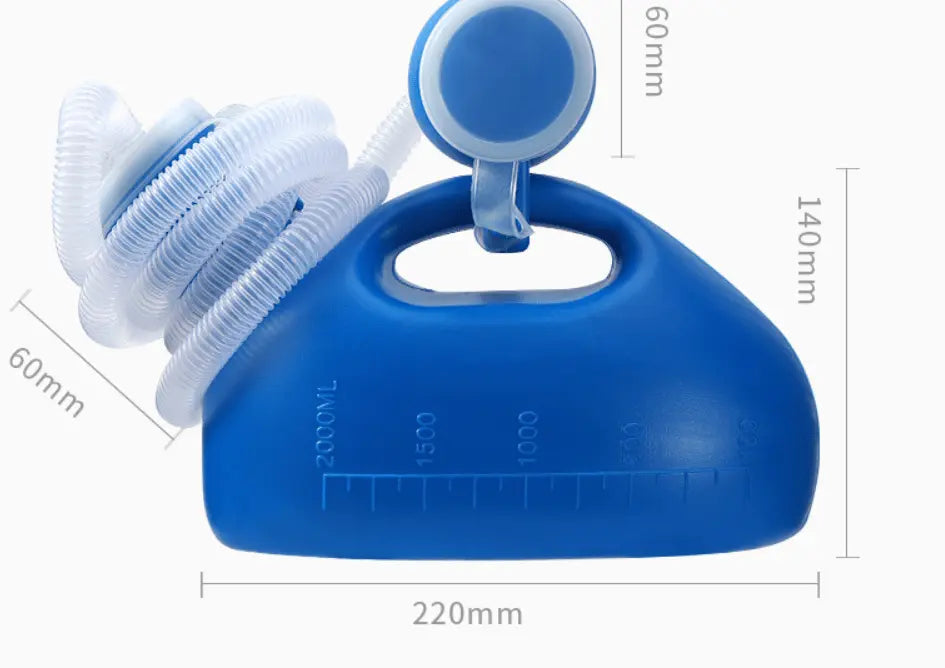 Leakproof Travel Urinal for Men – High-Capacity Removable Hose Bottle