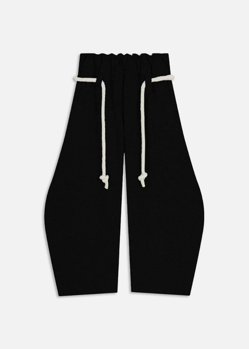 Chic High-Waisted Joggers for Women – Modern Barrel Leg Sweatpants with Adjustable Elastic Waist and Deep Pockets