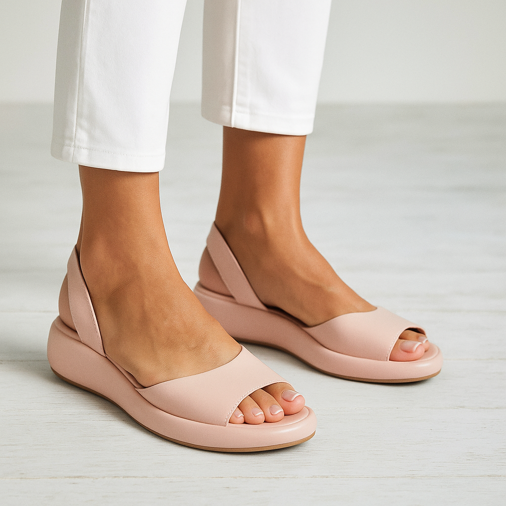 Adjustable Open-Toe Flat Sandals for Women – Breathable Summer Footwear in 5 Colors