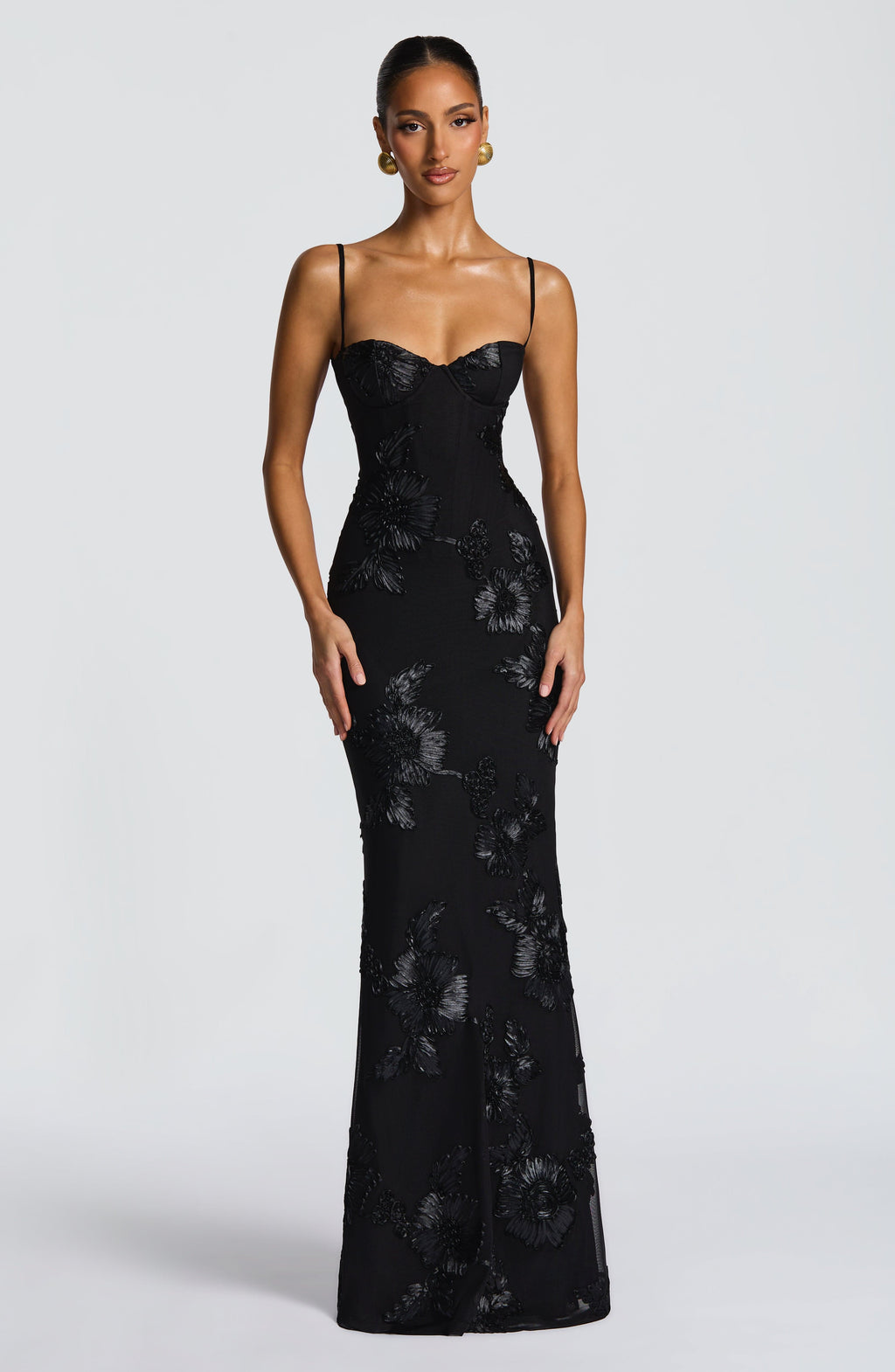 Floral Maxi Dress for Women – Corset Style for Weddings and Garden Events