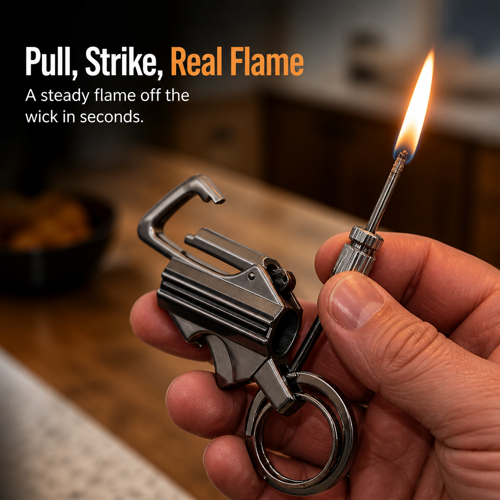 IgnisFlare™ — Strike One Spark and Get Fire in Any Storm, Anywhere