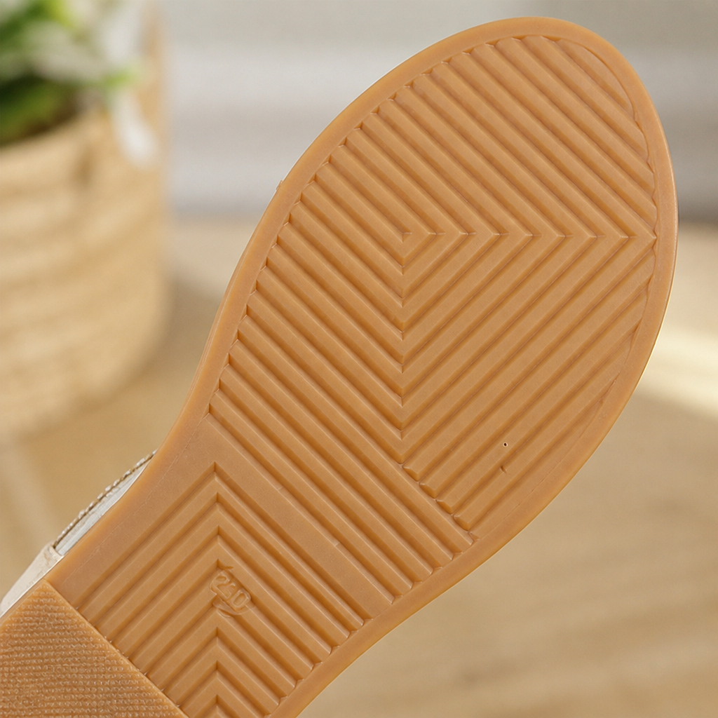 SerenStep™ – Sparkling Braided Wedge Sandals with Stretch Ankle Strap