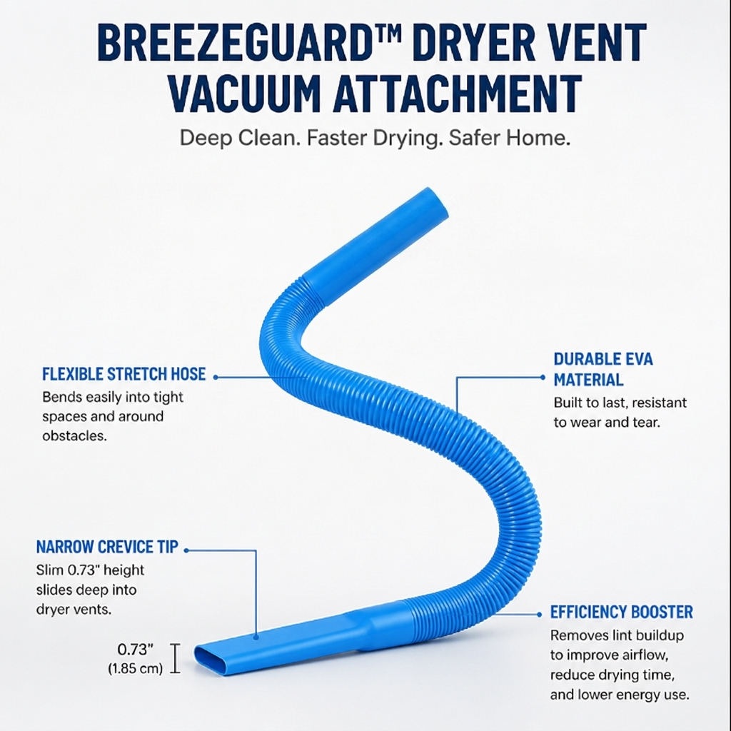 BreezeGuard™ — Banish Lint, Slash Drying Time, and Protect Your Home From Fire Risk