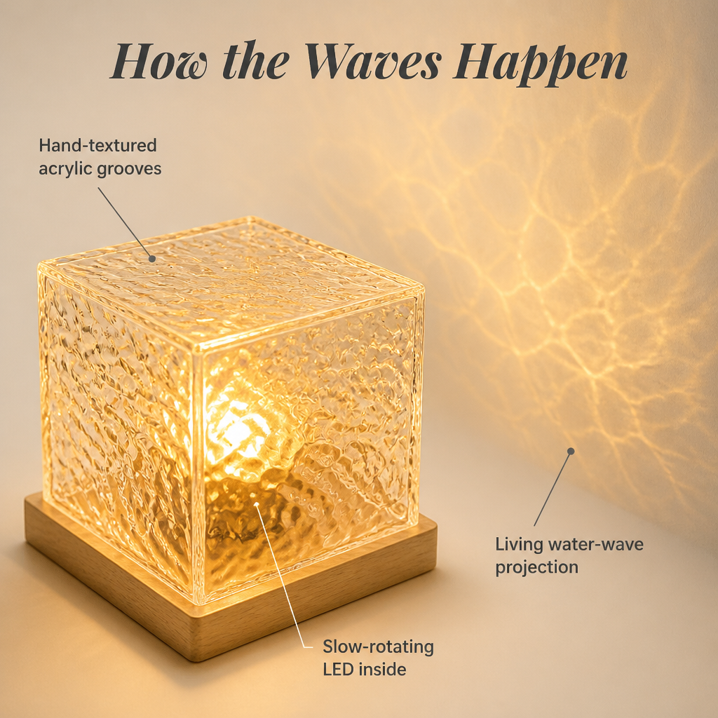 Water-Wave Light for Room Ambiance – Soothing Slow-Rolling Effects