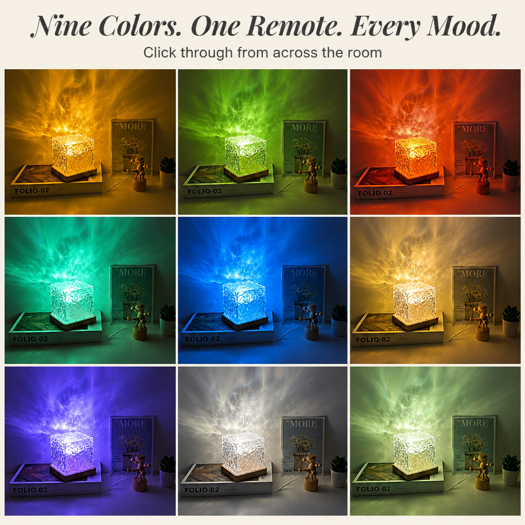 Water-Wave Light for Room Ambiance – Soothing Slow-Rolling Effects