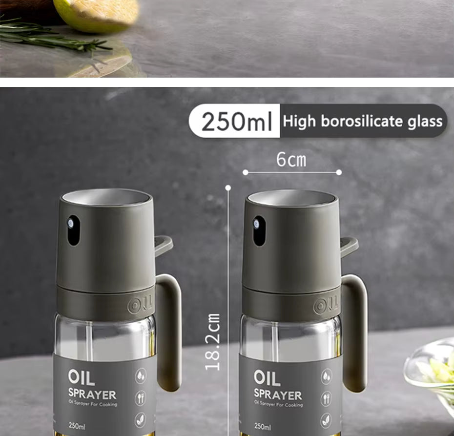 250ml Cooking Dispenser and Air Fryer Glass Olive Oil Sprayer