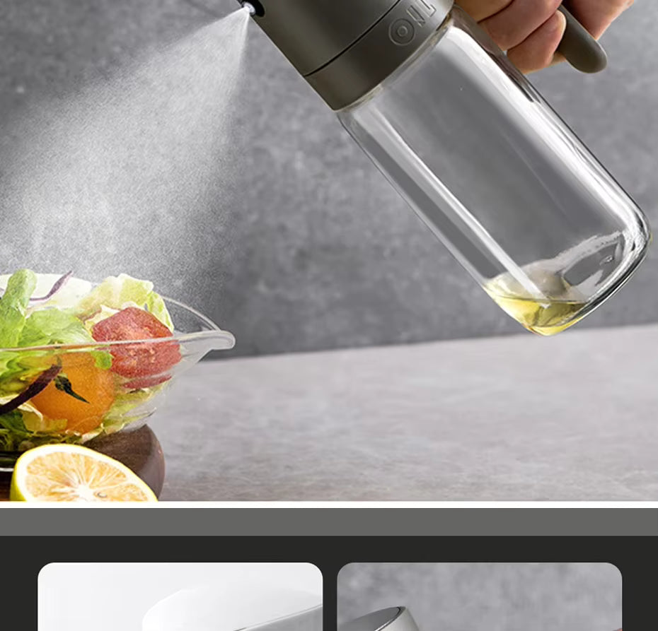 250ml Cooking Dispenser and Air Fryer Glass Olive Oil Sprayer