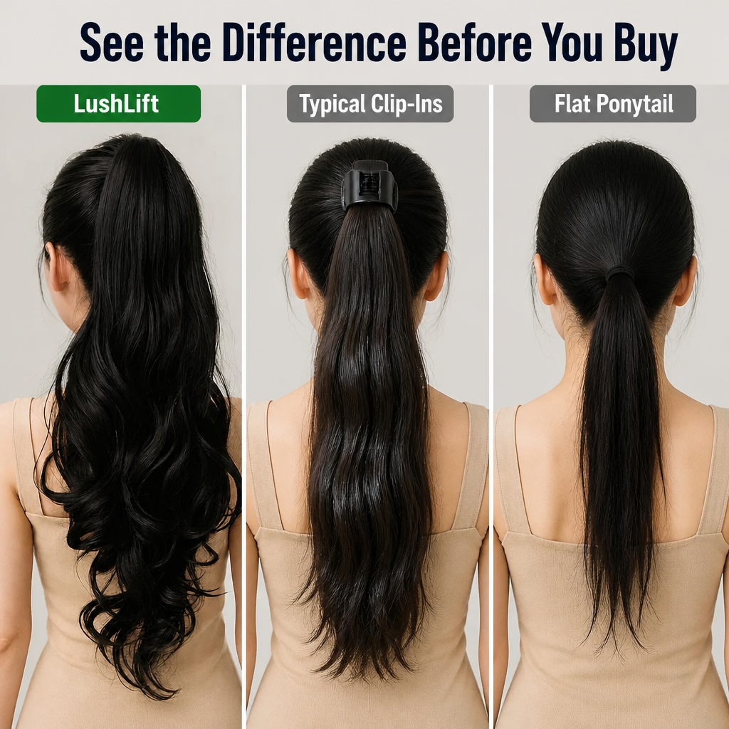 LushLift™ — Wrap On a Fuller, Longer Ponytail Nobody Can Tell Isn't Yours